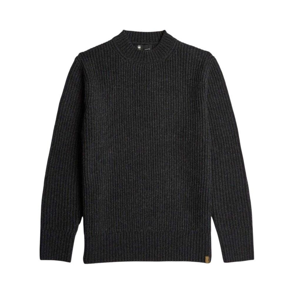 G-Star Mens Rib Knit Regular Sweater / Gray
